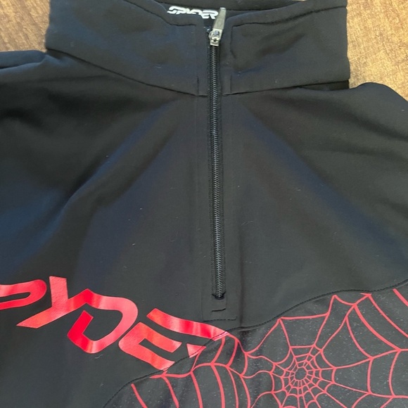 Spyder kyds 1/4 quarter zip pullover Sz large 14/16 - Picture 3 of 8